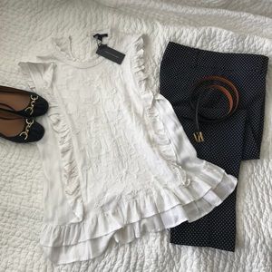 TOMMY HILFIGER SLEEVES EMBROIDERED TOP😍